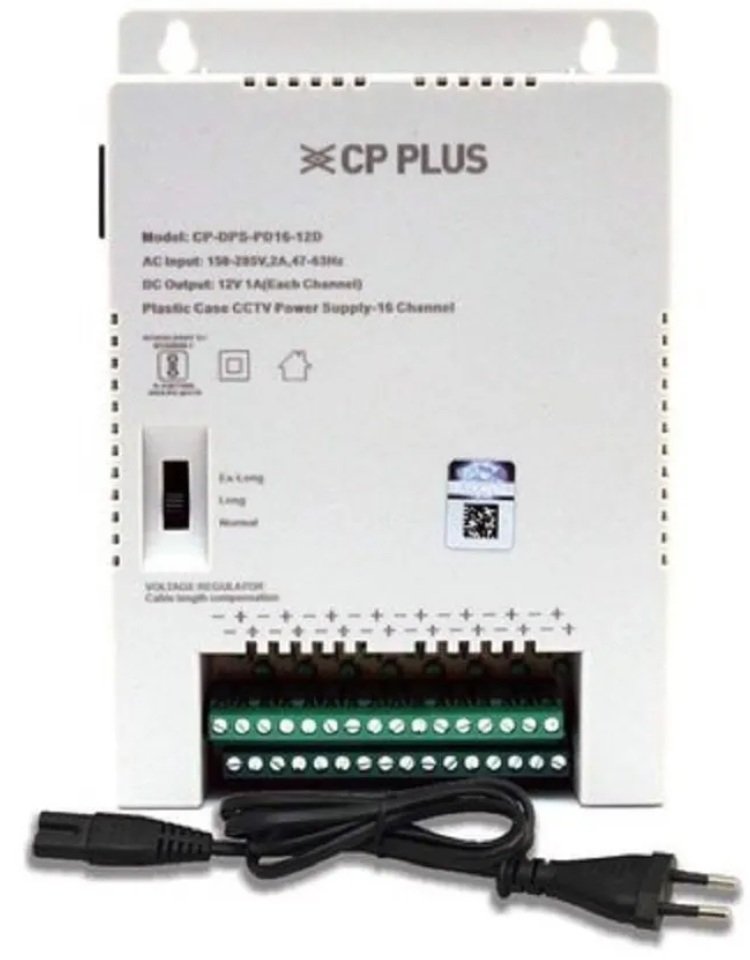 Pulsar CP-DPS-PD16-12D Napajalnik za več kamer s 16 ločenimi tokokrogi - 12V/8A