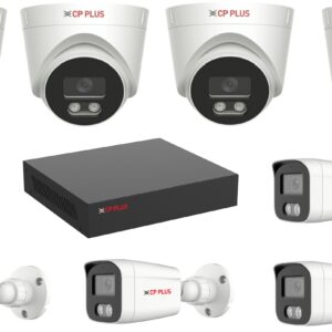CP PLUS CP-LNS-8CAM50M-P Sada kamerového systému 5 Mpix, včetně NVR s integrovaným PoE switchem a HDD 2 TB